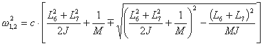 Gleichung Eigenfrequenzen