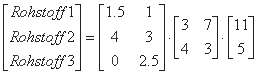 Matrizenmultiplikation