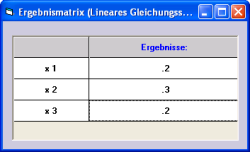 Lineares Gleichungssytem